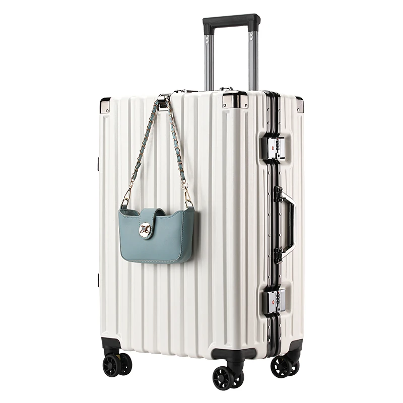 valise à roulettes de grande valeur pour hommes et femmes, valise rigide à roulettes, grande capacité, étui d'embarquement de voyage silencieux, nouvelle mode