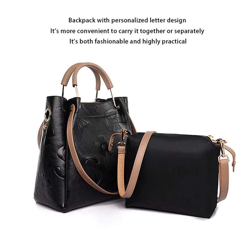 sac à main pour femme, sac fourre tout en relief haut de gamme, sac seau de grande capacité, sac de belle mère hydrofuge, sac à bandoulière à la mode