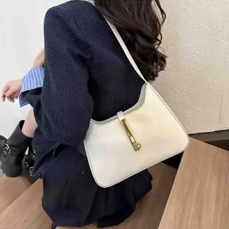 sac à bandoulière en cuir pu de luxe pour femmes, sacs à main design décontractés de couleur unie, bourse de marque, pochette de shopping à la mode, 2024