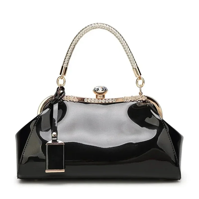 Sacs à main lisses pour femmes, sac à main de luxe en Faux cuir, Rose Beige, bleu noir, Boston, vin Rose rouge, 2025