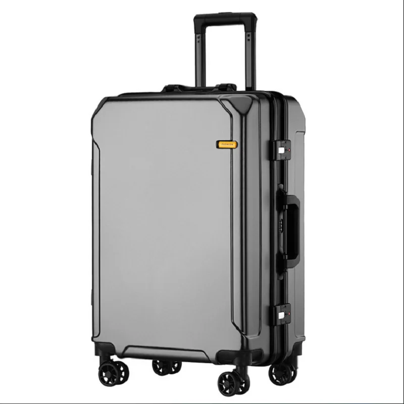 valise à cadre en aluminium pour Étudiant, bagage à main et à roulettes, belle cabine d'embarquement, 20 22 24 26 pouces, avec usb