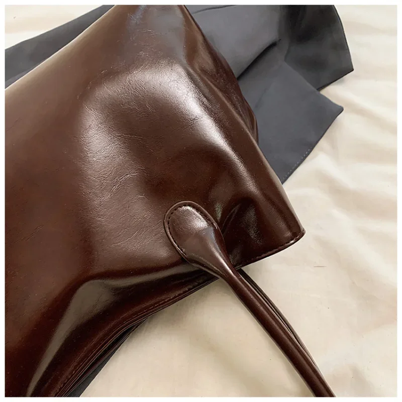 sac à main hobo en cuir pu, sac à bandoulière ample rétro à poignée supérieure, grands sacs de travail pour femmes, travail, shopping, voyage
