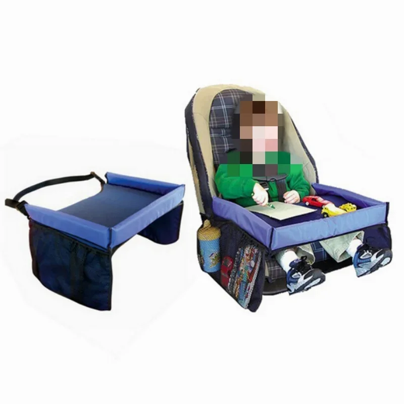 Siège de voiture plateau de voyage siège de sécurité Table de jeu organisateur stockage collations jouets porte-gobelet étanche pour bébé enfants enfants poussette