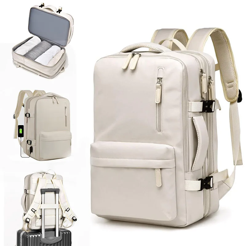 Sac à dos de voyage 46x30x20 cabine étanche Y2k sacs Carryon pour ordinateur portable 15.6 pouces haute qualité Ryanair avec chargement USB sport