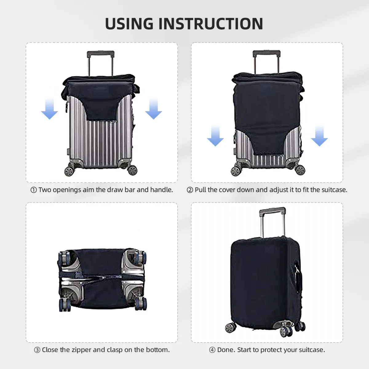 housse de valise personnalisée pour chien, fournitures de bagages utiles pour vacances, protection professionnelle