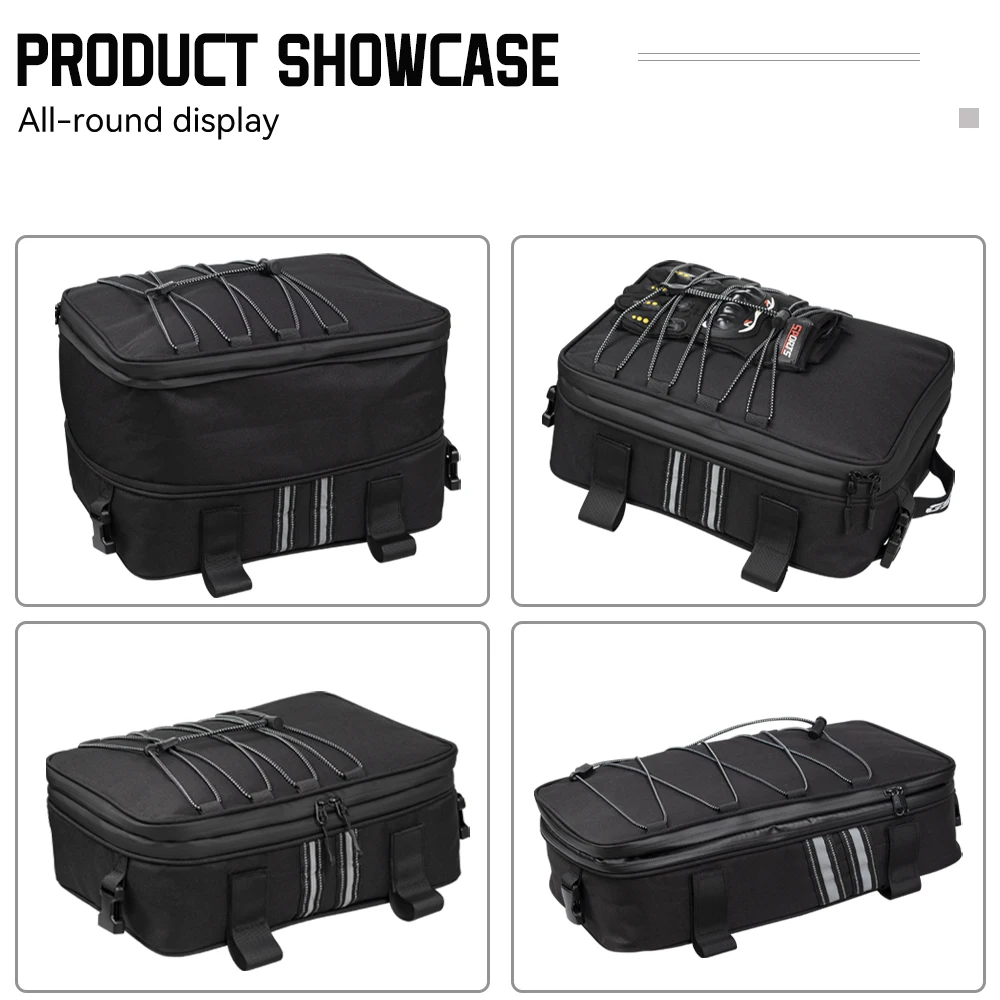 sacs de bagages de moto, sacs supplémentaires, bmw gs 1200 lc adventure 2013 2017, r1250gs, runder gs adventure, top pack