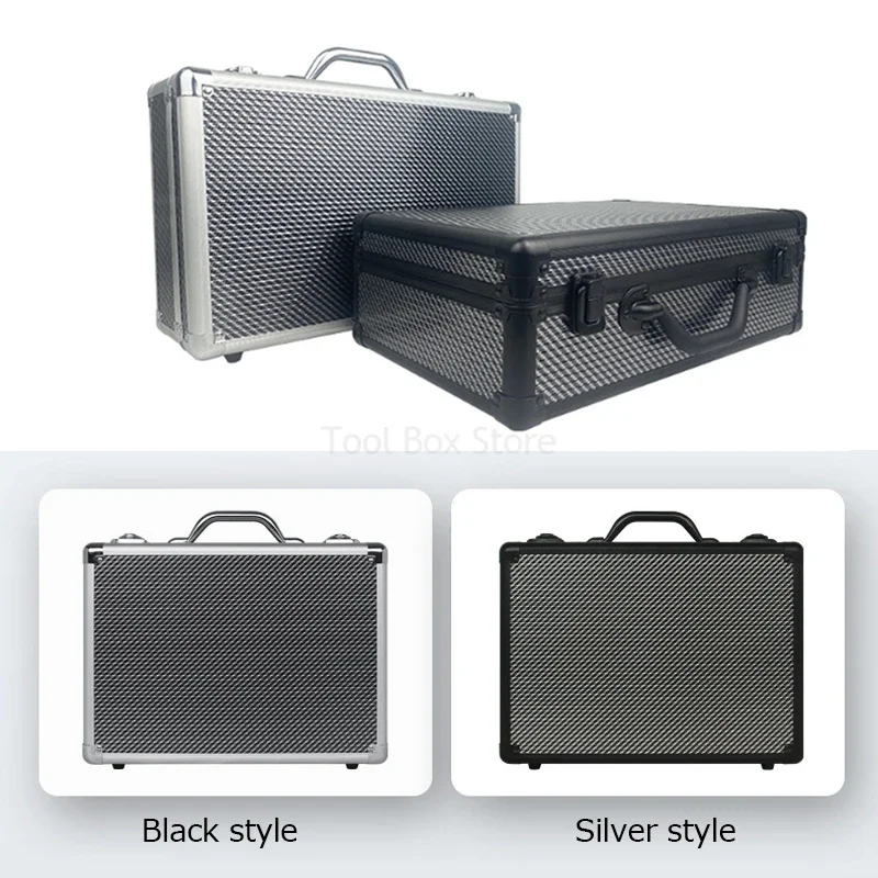boîte à outils valise en aluminium portable équipement instrument sécurité boîte à outils de protection grand étui rigide boîte de rangement mallette en métal