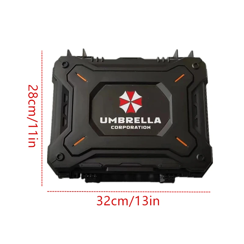 valise de biochimie parapluie, étui de sécurité scellé umbrella corporation, boîte à outils, boîte à outils hermétique