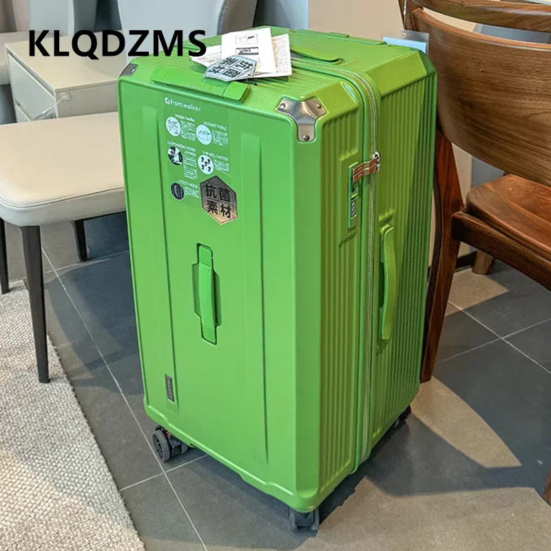 klqdzms valise grande capacité abs + boîtier de chariot pc essentiels de voyage en famille bagages roulants à roulettes unisexe de haute qualité