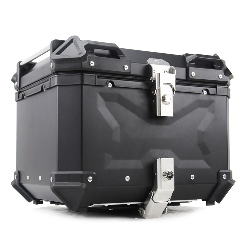 coffre arrière de moto universel en aluminium, coffre arrière de moto, coffre supérieur de moto, valise de moto, 65l, 55l, 45l, 36l