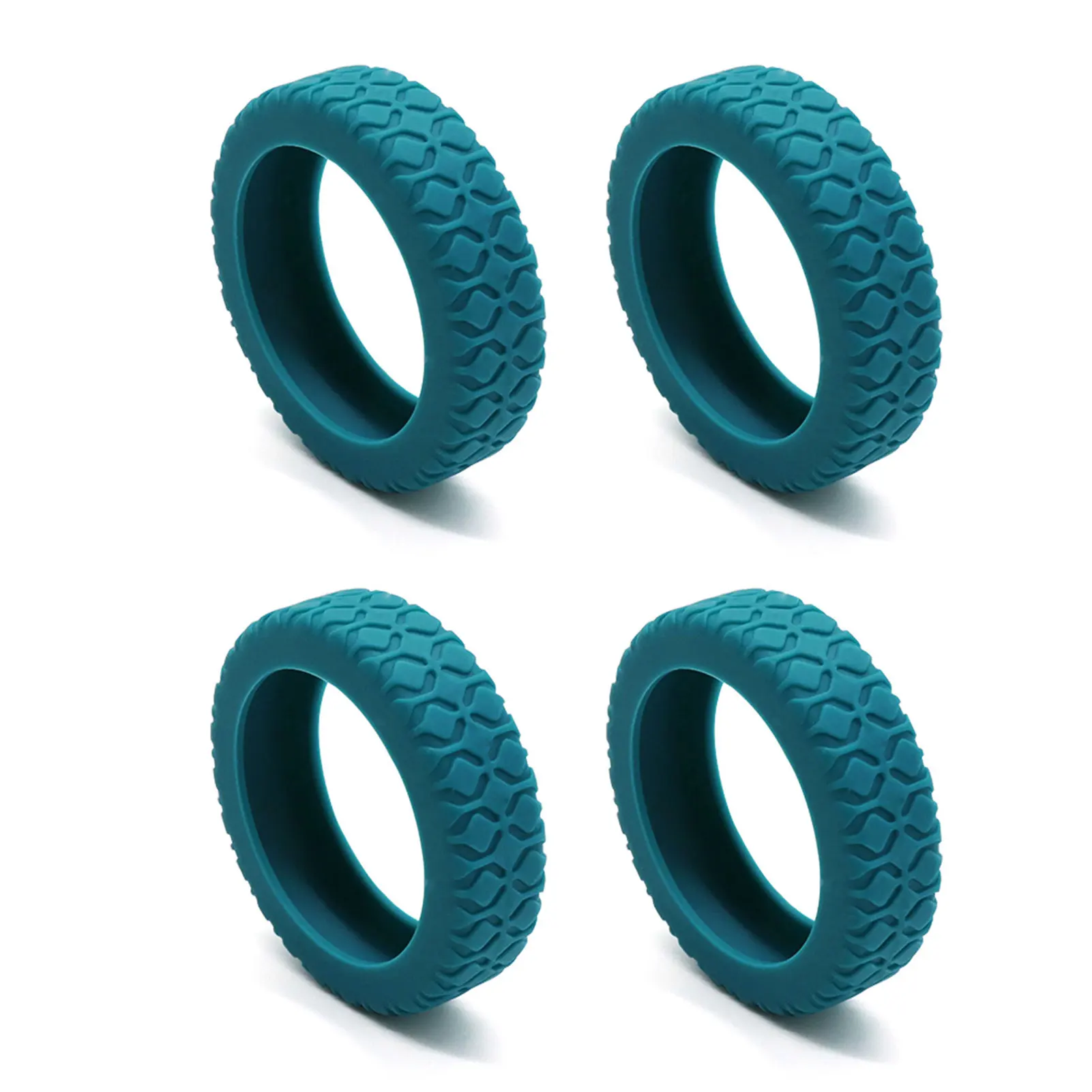 housse de protection de roue de coffre à bagages, housse de protection en silicone résistante à l'usure pour valise/roulette de chaise de bureau