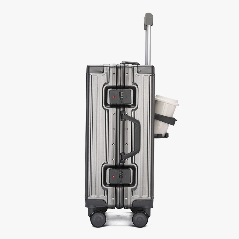 valise trolley de grande capacité pour homme, double couche Épaisse et durable, fermeture Éclair, vpn, nouvelle collection 2024
