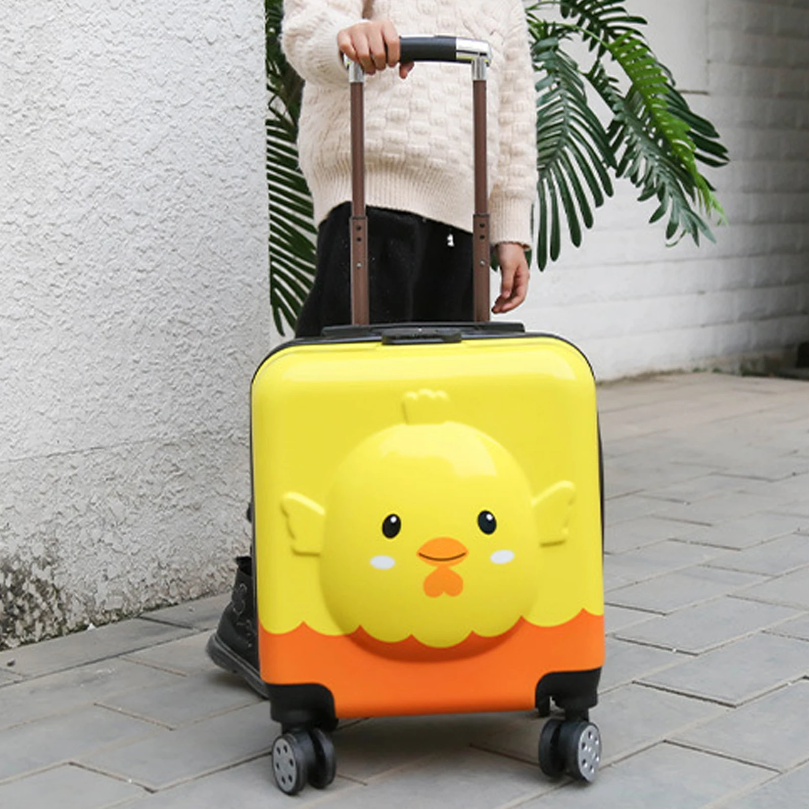 bagage pour enfants, rotation à 360 degrés, boîtier de chariot unisexe, valise pour tout petits avec sac à compartiment pour voyage