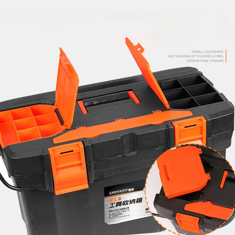 mallette à outils professionnelle rigide à roues, valise multifonctionnelle Étanche, accessoires de rangement en plastique
