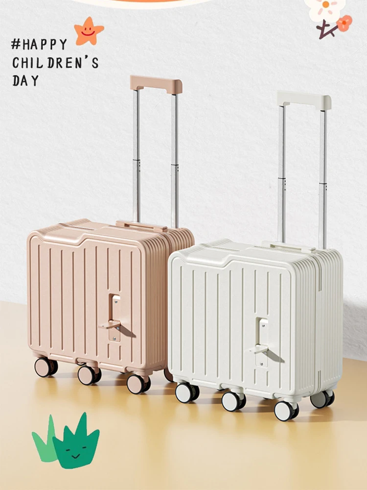 2024 nouvelle conception enfants bagages assis et équitation Mini 20 pouces valise d'embarquement de voyage Six roues avec pédale pliante