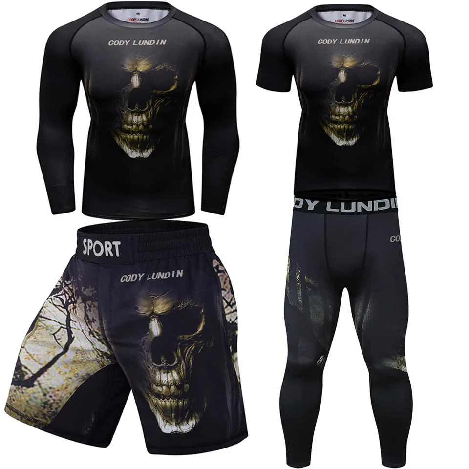 ensemble t shirt et pantalon de boxe pour homme, vêtement de sport, muay thaï, rashguard, kickboxing, jiu jitsu herb j gi