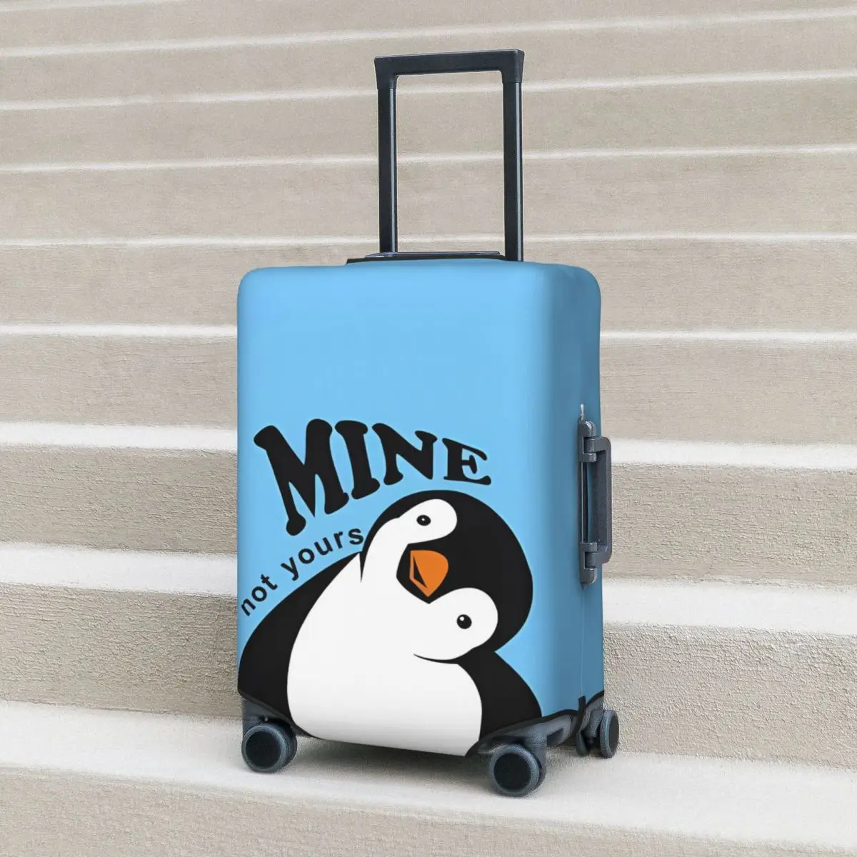 Couverture de valise PenEcolBird, protecteur de bagages, fournitures pratiques, dessin animé animal, drôle, vacances, voyage