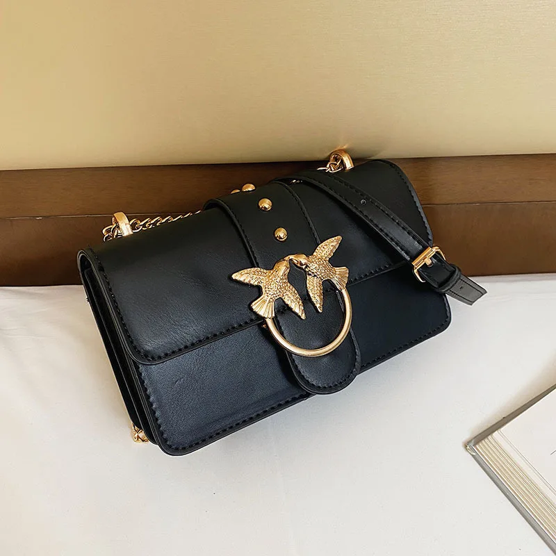 petit sac à bandoulière carré pour femmes, avec sangle en chaîne, décontracté, chic, quotidien, polyvalent, sensation de luxe, style simple et élégant