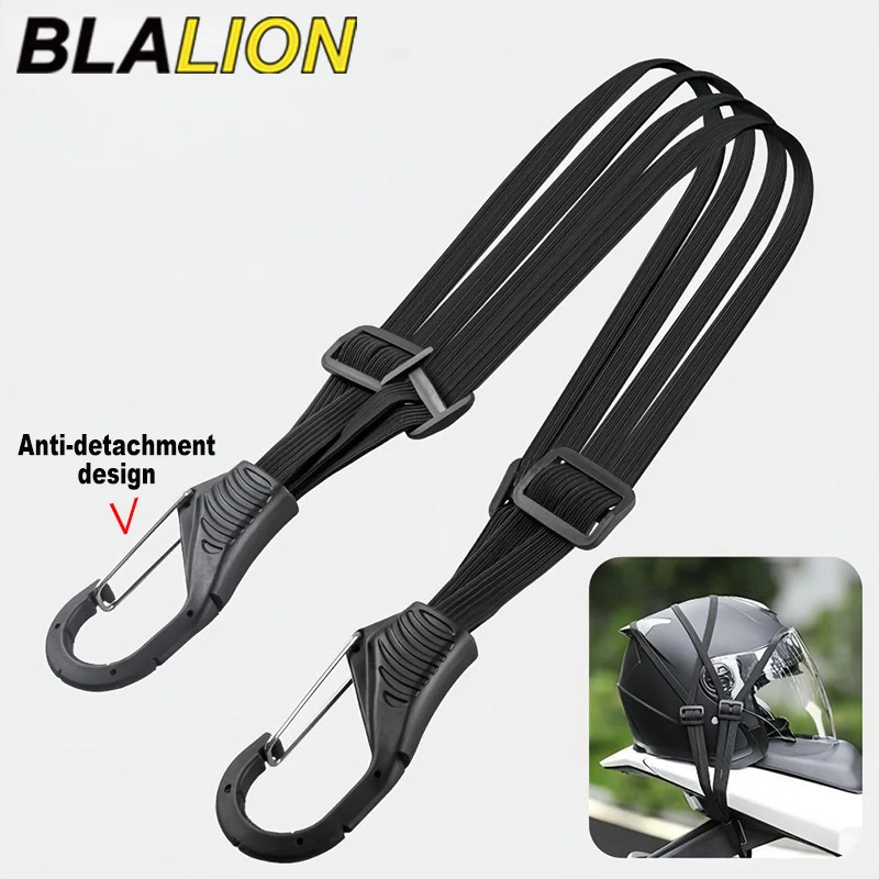 BLALION Sangle de bagage pour moto Valise élastique universelle avec crochet de sécurité - Casque polyvalent Équipement en maille Transport Durable Élégant