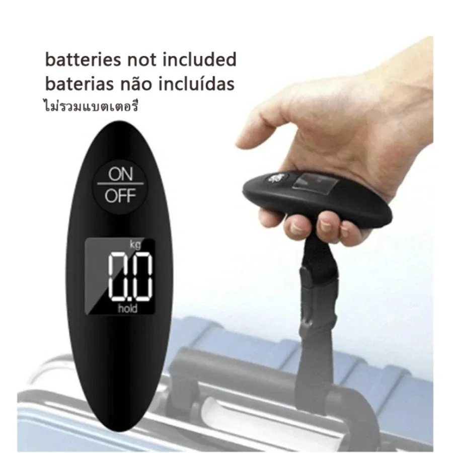 balance à bagages portable 40kg/100g, balance numérique suspendue de voyage de haute précision avec ceinture en sangle, bagages électroniques numériques lcd