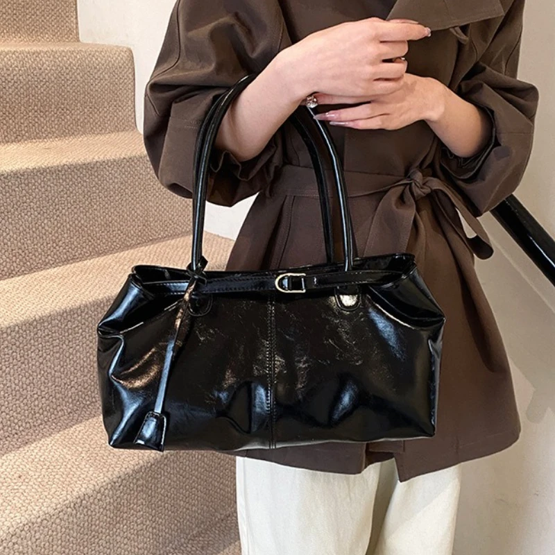 sac à main vintage pour femmes, grande capacité, sac de transport sous les bras, mode femme décontracté, fourre tout à bandoulière unique, nouvelle collection 2025