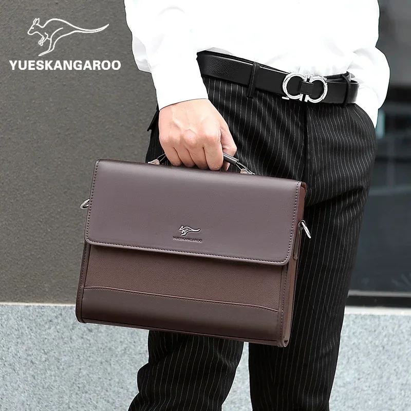 sacs à main en cuir pu pour hommes, fourre tout, porte documents d'affaires, sac à bandoulière de marque pour ordinateur portable, organisateur pour documents, 2026