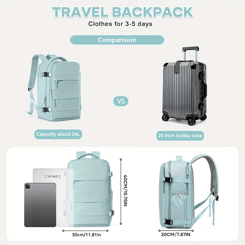ryanair sac à dos 40x20x25 sac de cabine sac à dos de voyage pour hommes femmes bagage à main loisirs sac à dos pour ordinateur portable mochila para viaje cabine