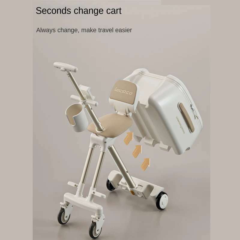 valise de voyage 2 en 1 pour poussette amovible, nouvelle valise pour enfants pouvant s'asseoir, bagage de transport de 20 pouces, 2025