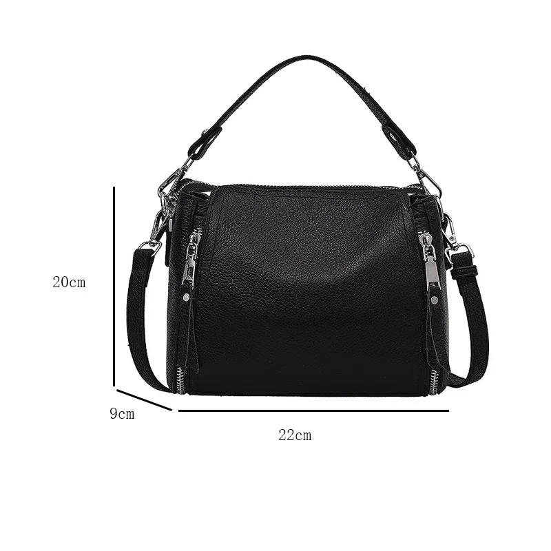 sacs à main en cuir véritable pour femmes, 100% cuir de vachette, sac initié à la mode, sacs messager de luxe pour dames, sac fourre tout femme de haute qualité