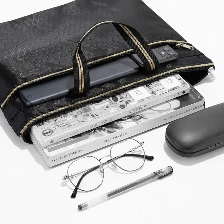 porte documents de grande capacité, sac à main pour documents, ordinateur portable, pack d'organisation, livre d'affaires, ipad, pochette de rangement électronique, fournitures, accessoires