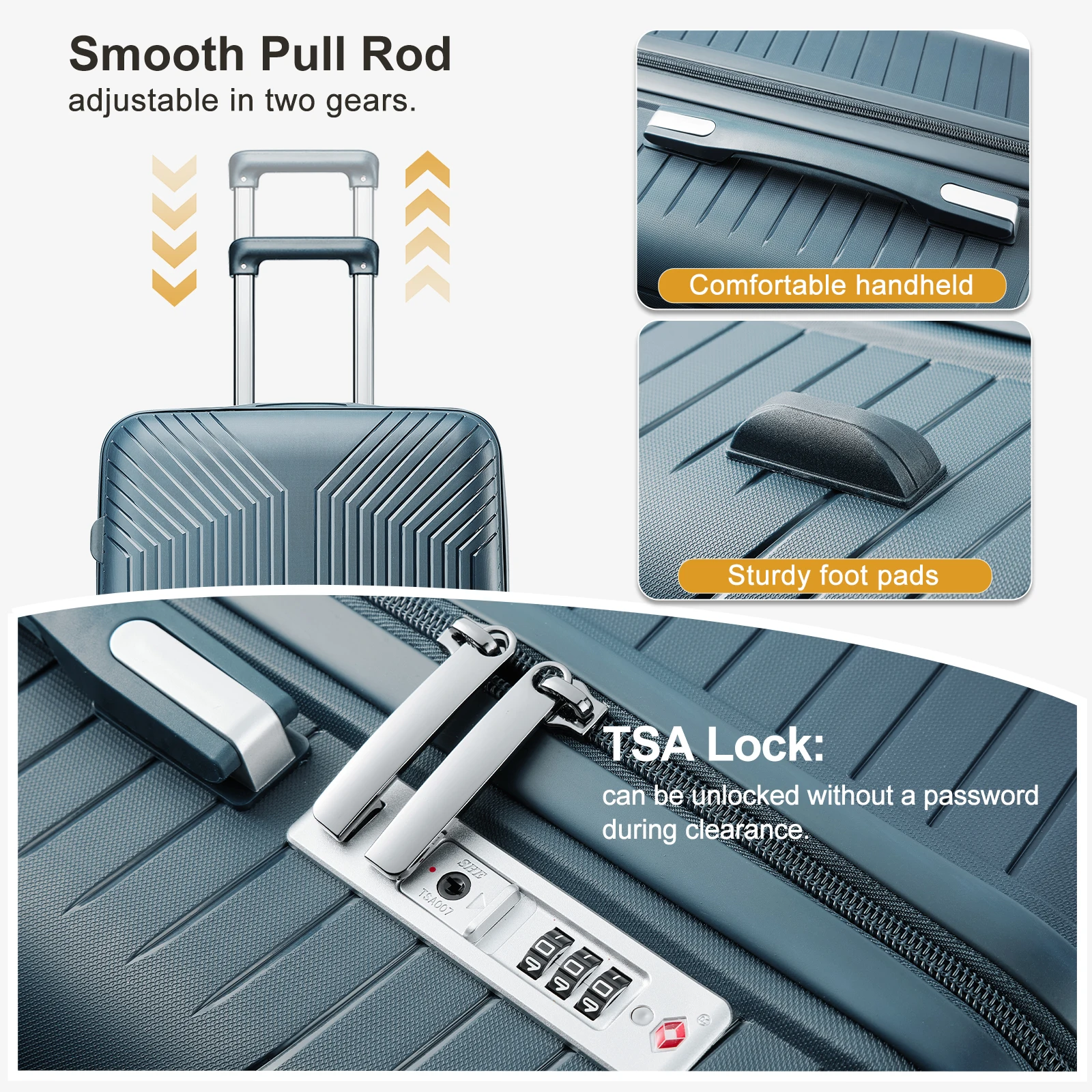 valise de voyage 2024 nouvelle grande capacité bagages roulants durable tsa valise cabine à main 20/24/28 pouces boîtier de chariot bagages