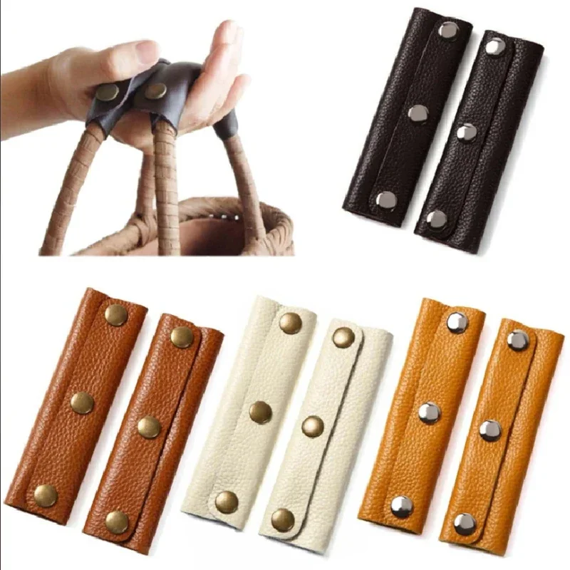 Housse de poignée de bagage – Protecteur de poignée en cuir souple, coussinet de bandoulière antidérapant pour valises et poussettes