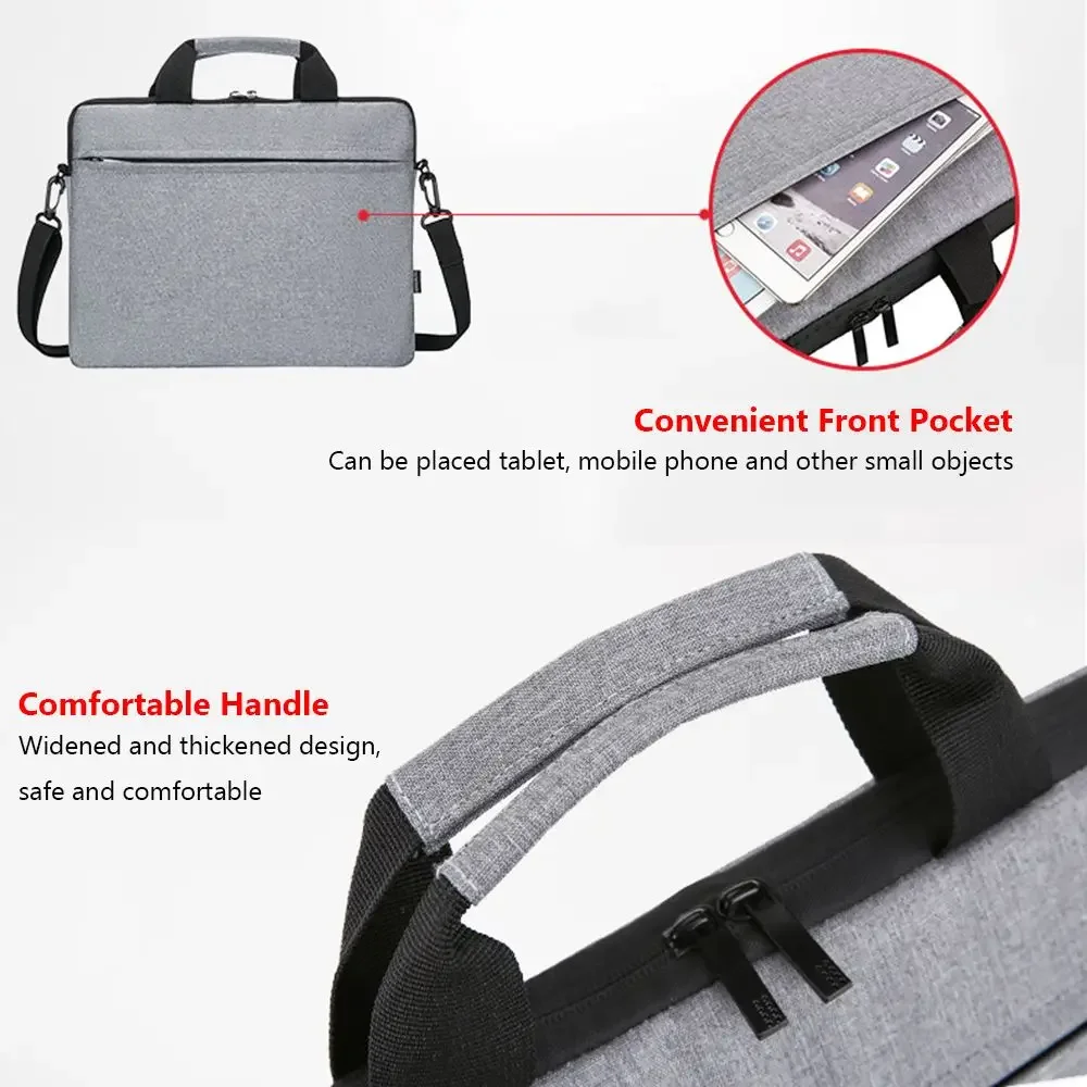sac pour ordinateur portable, sac à main à bandoulière, pochette pour ordinateur portable, porte documents 133 14 156 pouces pour lenovo hp huawei asus dell samsung