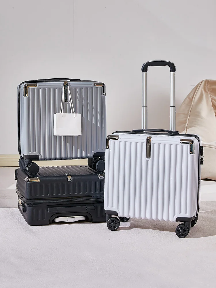 petite valise de voyage légère de 18 pouces, peut être embarquée avec verrouillage par mot de passe, roues universelles