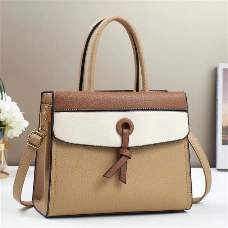sac à bandoulière en cuir pour femmes, marque de luxe, à la mode, élégant, populaire, classique, matériel élégant, tendance, vintage, sac quotidien 