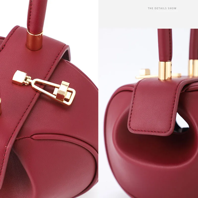 sac à main boule ronde pour femmes, sac de bowling de styliste en cuir pu, mini sacs à bandoulière de luxe, sac à aisselles à la mode