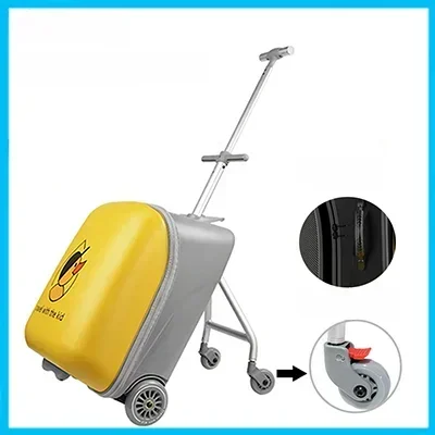 valises de voyage multifonctionnelles pour enfants, bagages à roulettes paresseux pour garçons et filles, chariot de dessin animé pour bébé, sac cadeau