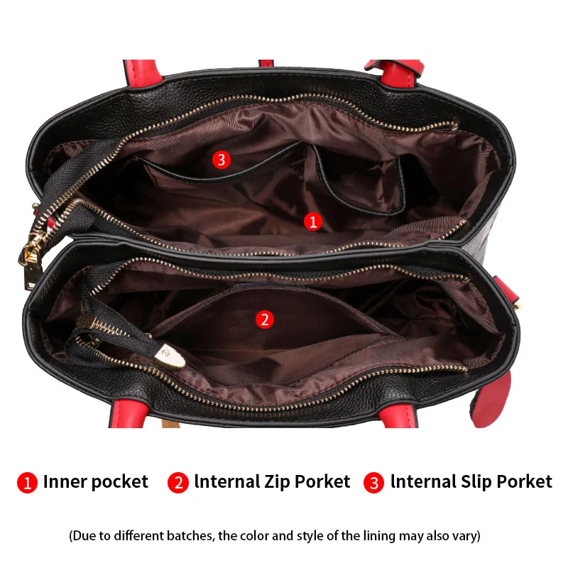un sac à main pour femme élégant et atmosphérique en matière de peau de vache de haute qualité et technologie de gaufrage de lettres