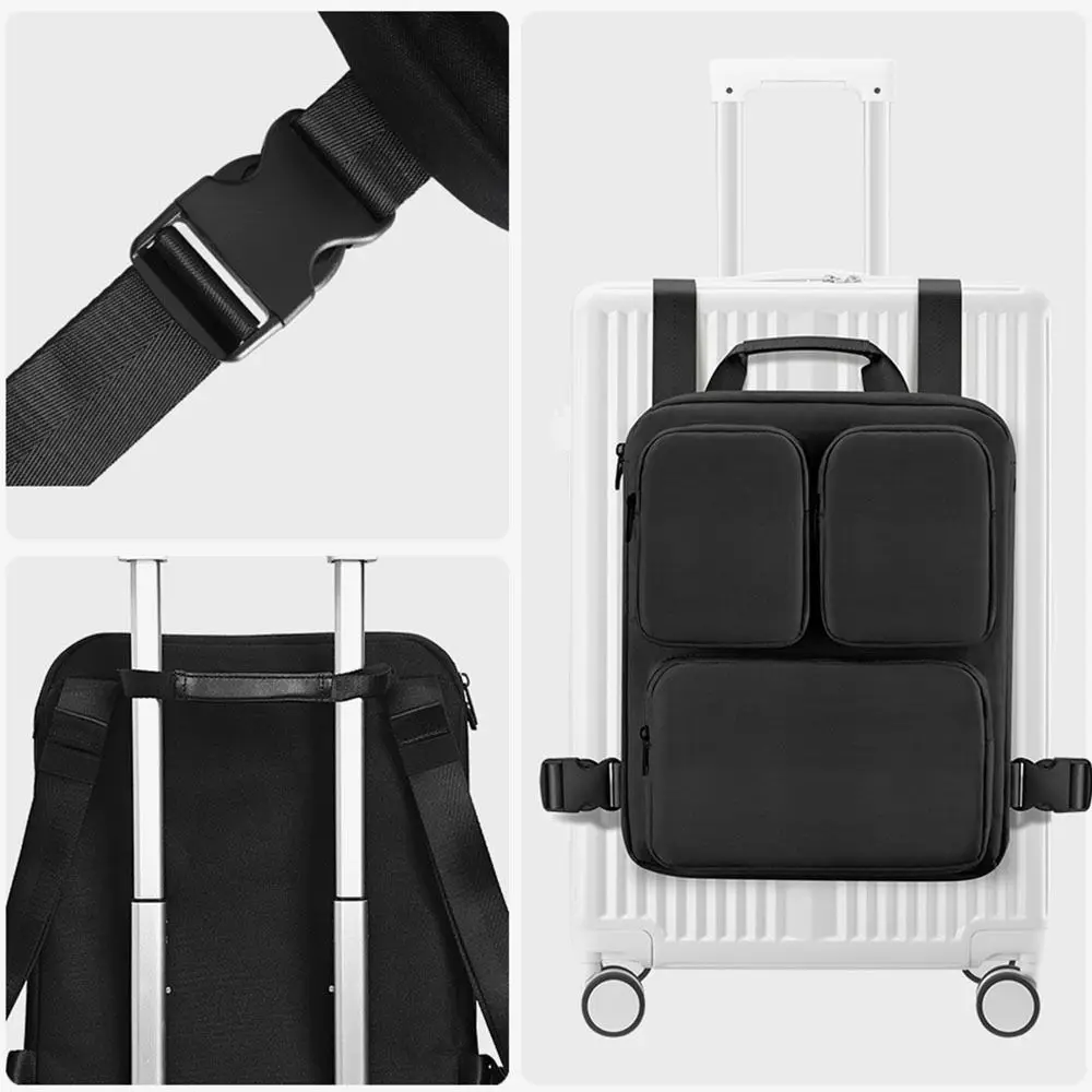 valise d'embarquement à bretelles réglables, sac suspendu, valise amovible, sac à main supplémentaire avec poignée en pu multifonctionnelle