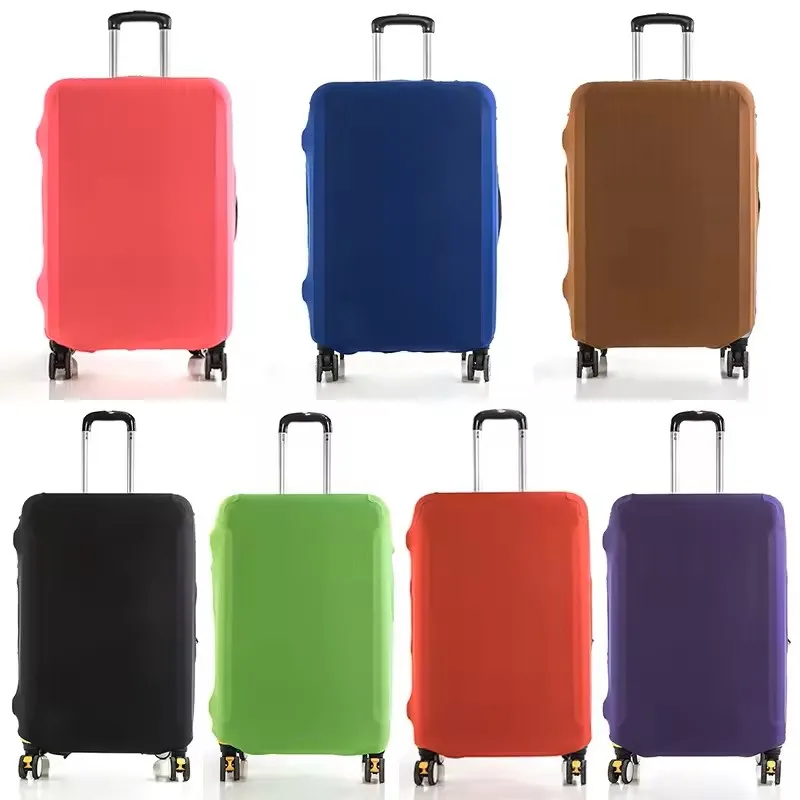 housse de protection pour bagages, couleur unie, adaptée aux valises de 18 à 28 pouces