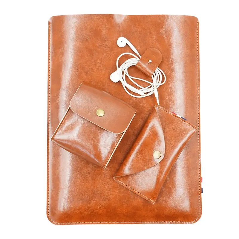 sacoche pour ordinateur portable en cuir pu pour dallas m2, macplepro 14, poudres d'ordinateur ultra minces, étui bloimeed, 14 pouces