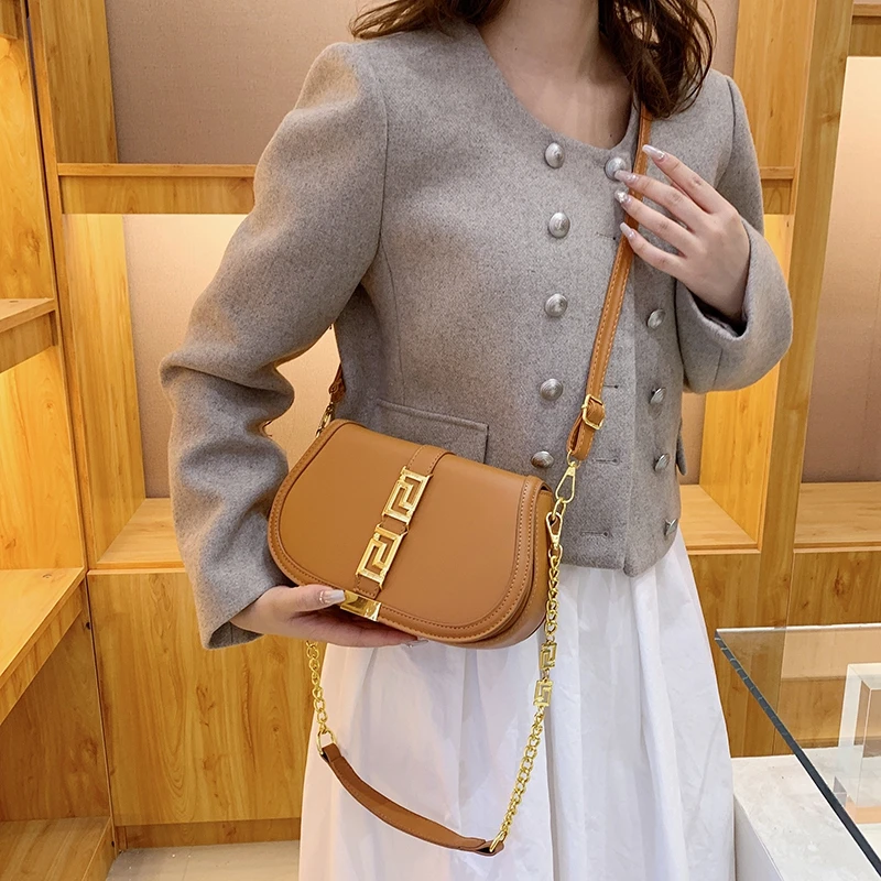 sac à main élégant de luxe pour femmes, sac à bandoulière en cuir, fourre tout classique de marque célèbre, mode dames