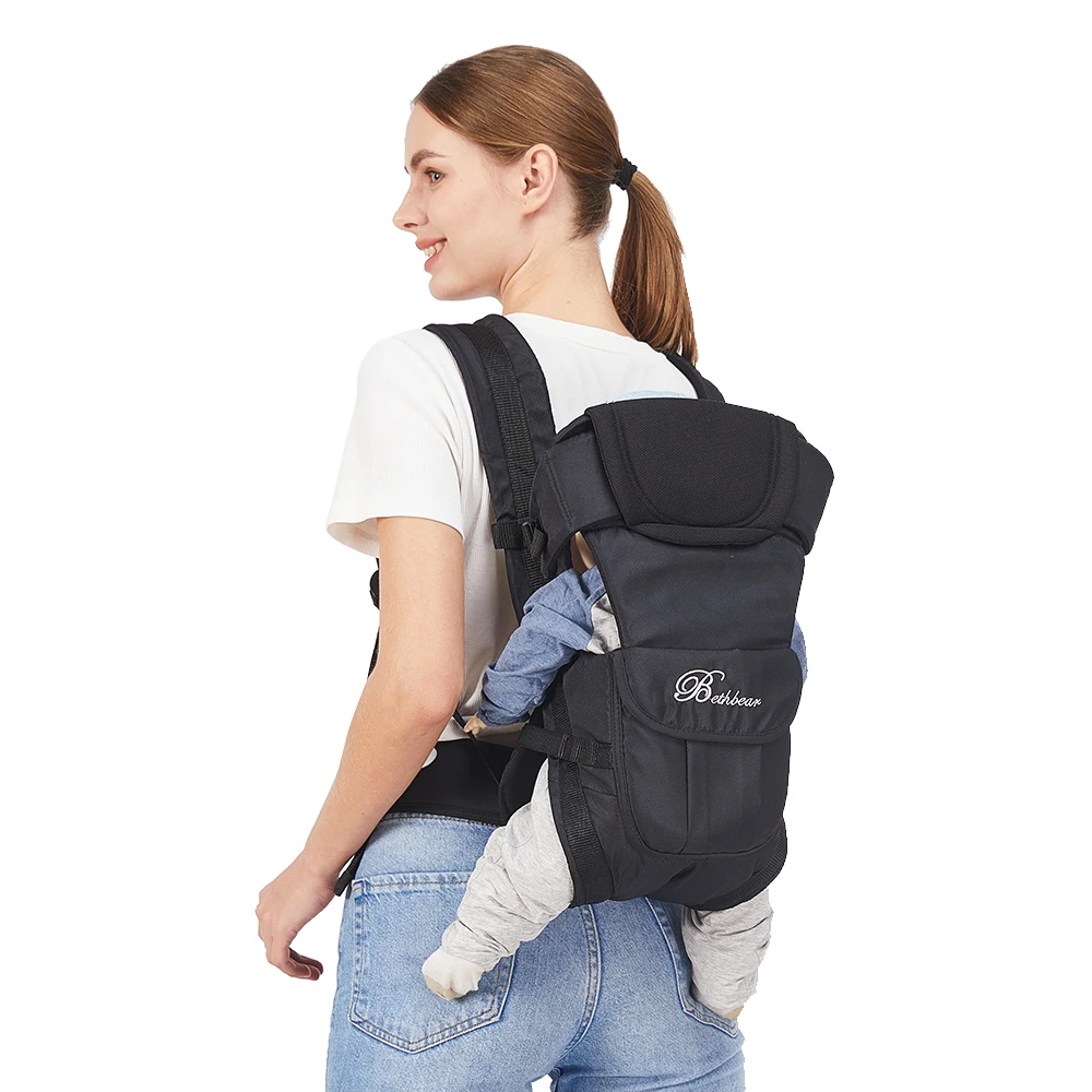 porte bébé, porte sac à dos ergonomique 4 en 1, porte bébé facilement réglable pour nouveau né et tout petit