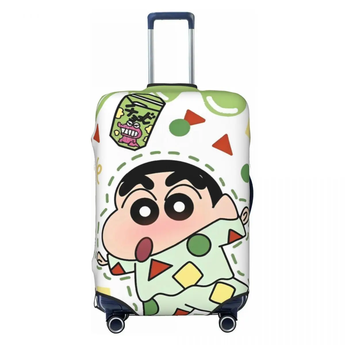 housse de valise dessin animé crayon shin chan, mignon, vacances d'affaires, fournitures de bagages amusantes, protecteur