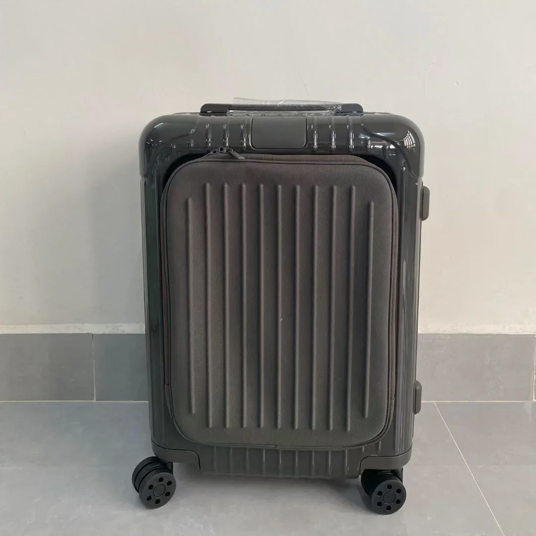 valise de voyage de luxe hommes 21 pouces carré compact grande capacité bagages premium affaires minimaliste résistant à l'usure bagage à main