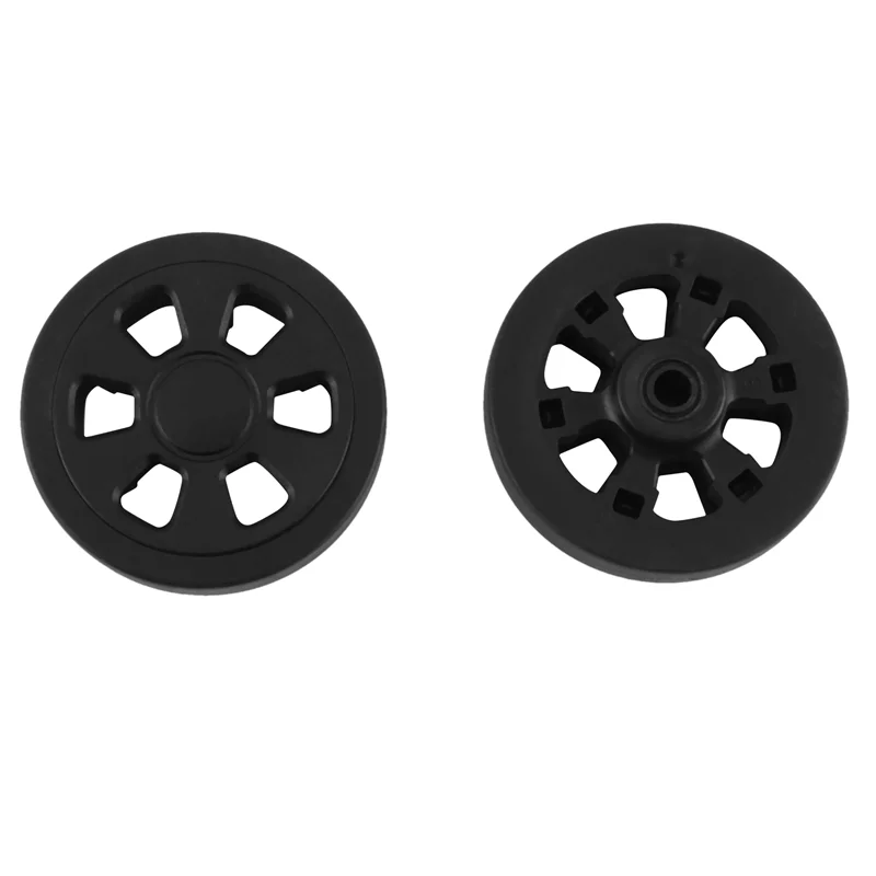 a19f 60mm x 12mm roues à bagages remplacement résistant à l'usure protection de l'environnement roues de valise en polyuréthane noir 2 paires