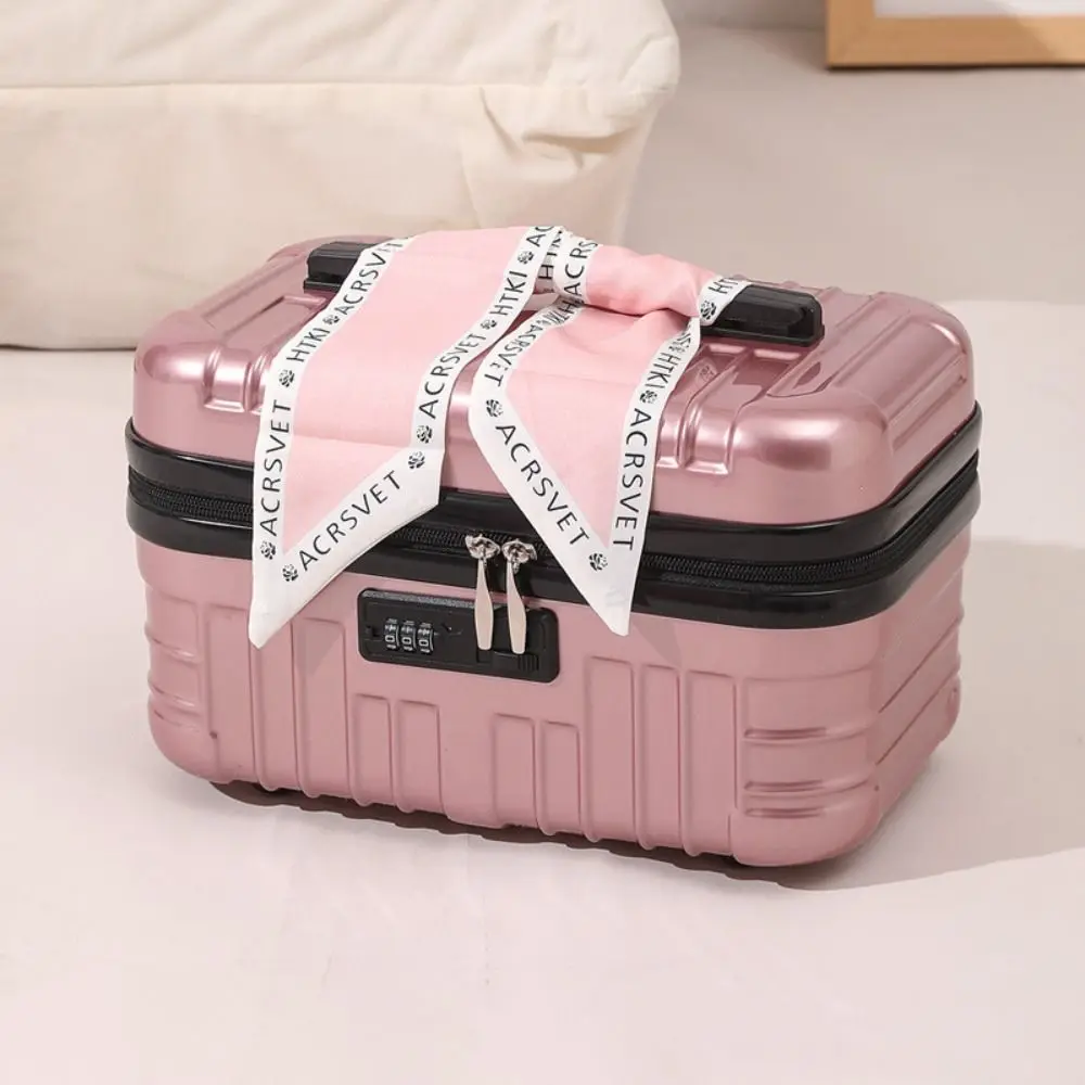 trousse à cosmétiques de 17 pouces, facile à transporter, sac de rangement de toilette portable de grande capacité, sac de maquillage étanche et durable, valise