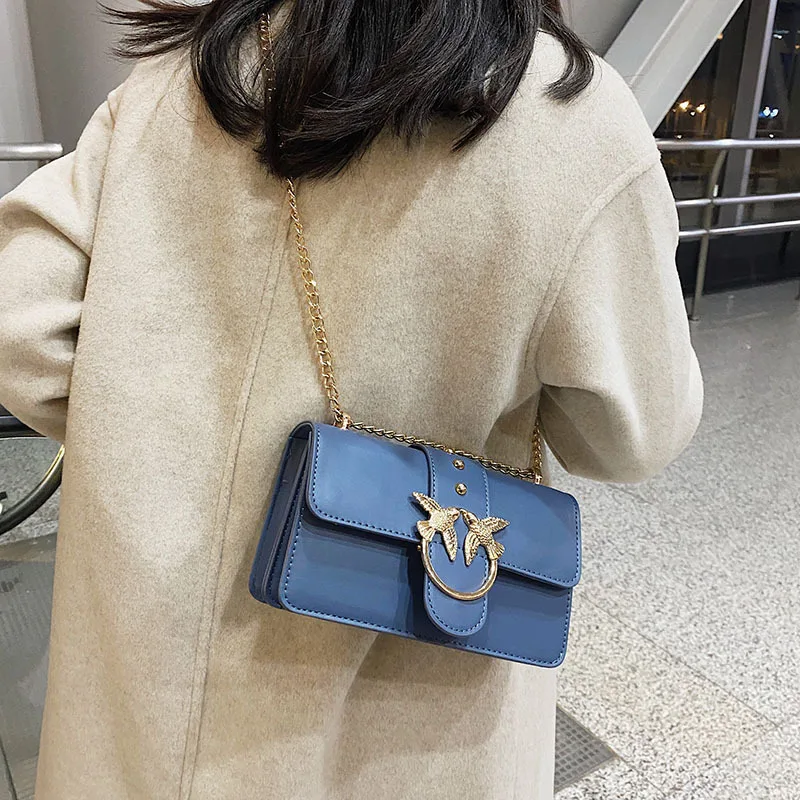 petit sac à bandoulière carré pour femmes, avec sangle en chaîne, décontracté, chic, quotidien, polyvalent, sensation de luxe, style simple et élégant