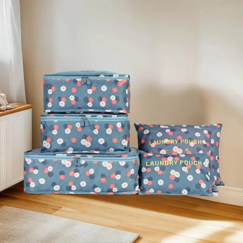 pack smart avec notre organiseur de valises 6 pièces ; grands sacs de rangement pour vêtements, chaussures et maquillage
