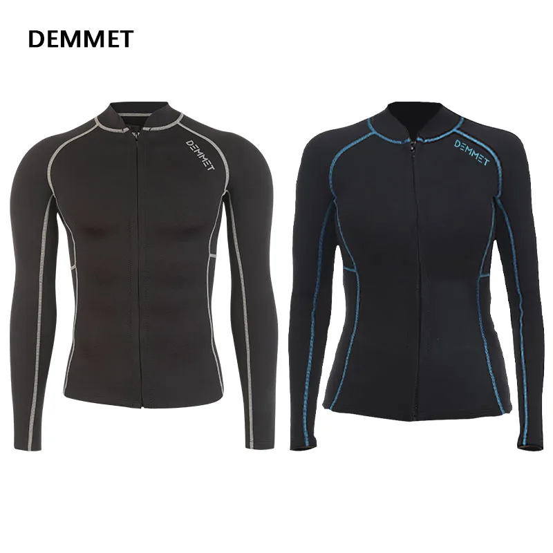 combinaison de plongée deux pièces fendue à manches longues, 1.5mm 3mm, veste de combinaison chaude, pantalon unisexe, combinaison de plongée et de plongée en apnée